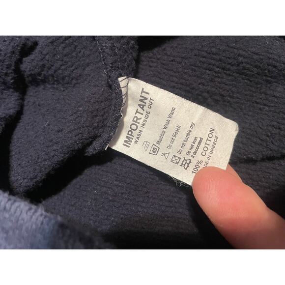 Wimbledon Tennis Apparel Navy Embroidered Pullover Hoodie Men’s M - Picture 8 of 10